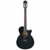 Guitarra electroacústica Ibanez AEG8TNE – cuerdas de nylon – color black flat (BKF)