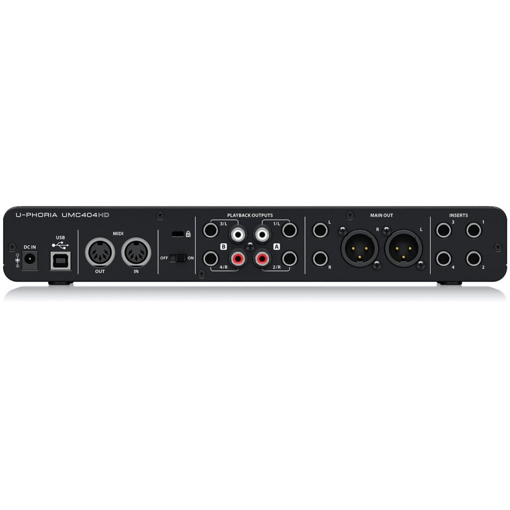 Interfaz de Audio Behringer U Phoria UMC404HD Tecson Perú
