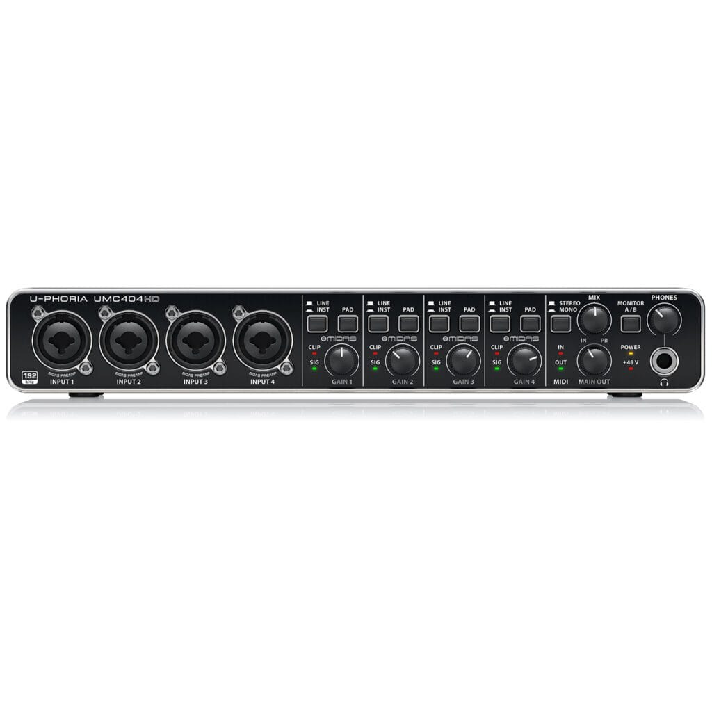 Interfaz de Audio Behringer U Phoria UMC404HD Tecson Perú