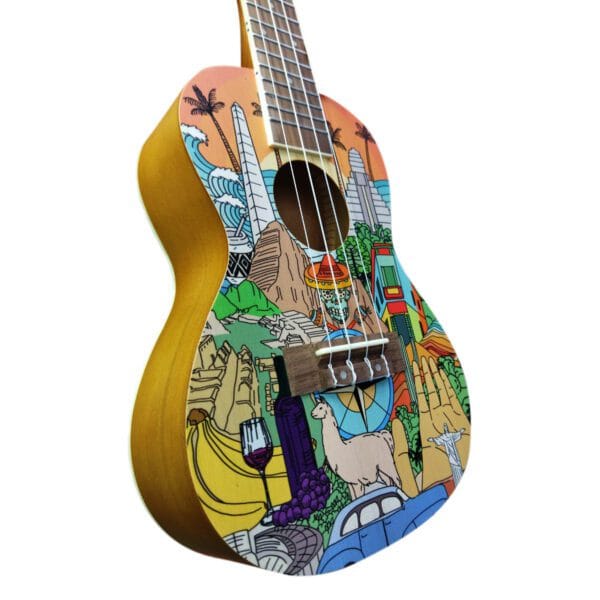 Ukelele Bamboo con funda BU-23 LATIN