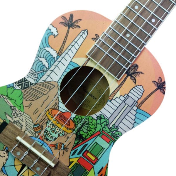 Ukelele Bamboo con funda BU-23 LATIN