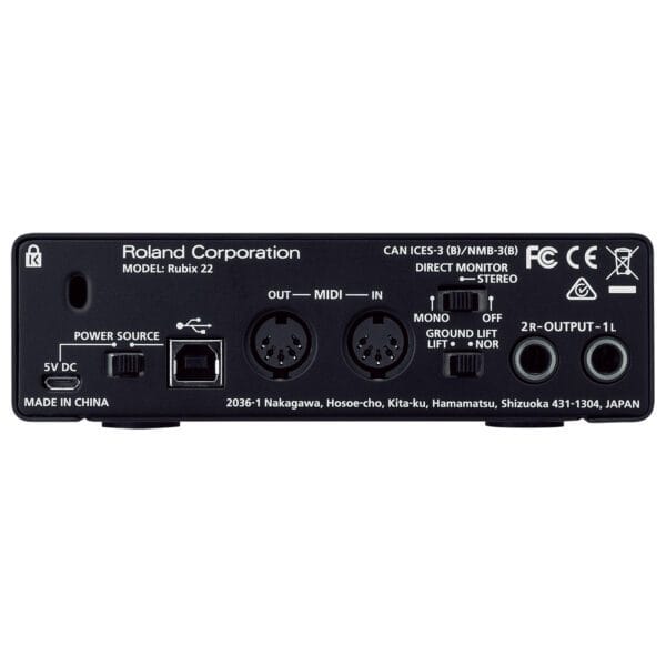 Interfaz de audio Roland RUBIX22 USB - Imagen 3