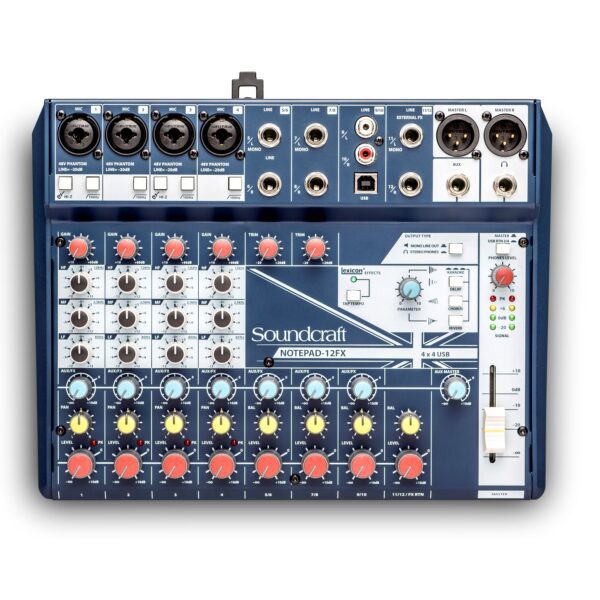 Mezcladora Analoga SOUNDCRAFT Notepad 12FX